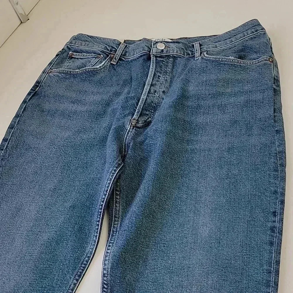 Agolde Riley High Rise Straight Crop Jeans *Transfer* - Picture 4 of 9